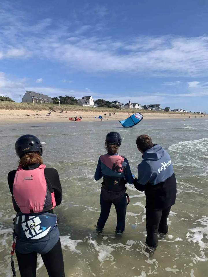 Cours collectifs de kitesurf Quiberon